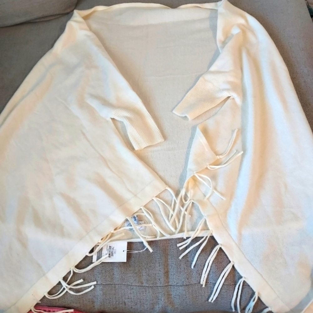 Mud Pie Cardigan Wrap with Fringe